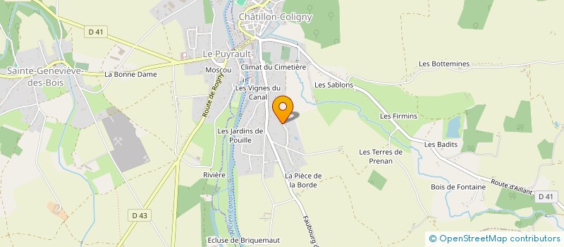 localisation de l'entreprise N.Y.D à CHATILLON-COLIGNY