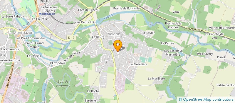 localisation de l'entreprise N.Y.N.K LOCATION IMMOBILIERE à VEIGNE