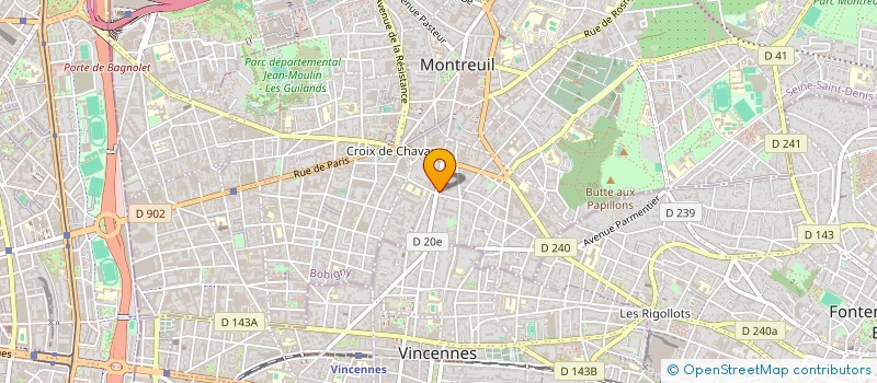 localisation de l'entreprise N.Y.S.P. à MONTREUIL