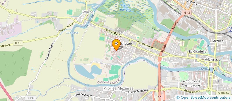 localisation de l'entreprise N'ZAZA  CHARLEVILLE-MEZIERES