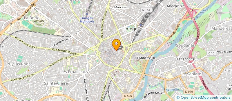 localisation de l'entreprise N-ZE FINANCES à LIMOGES