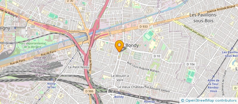 localisation de l'entreprise N1 CAB  BONDY