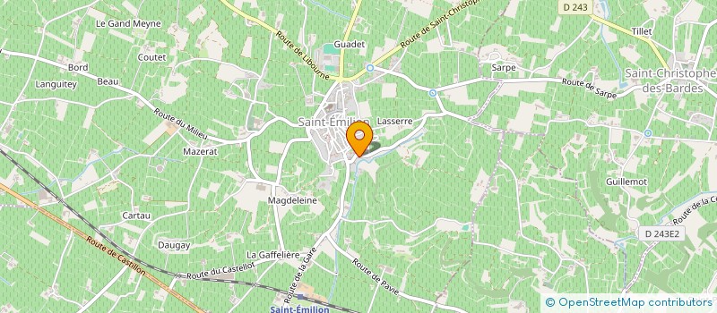 localisation de l'entreprise N1 VALLON DE FONGABAN SAINT EMILION  SAINT-EMILION