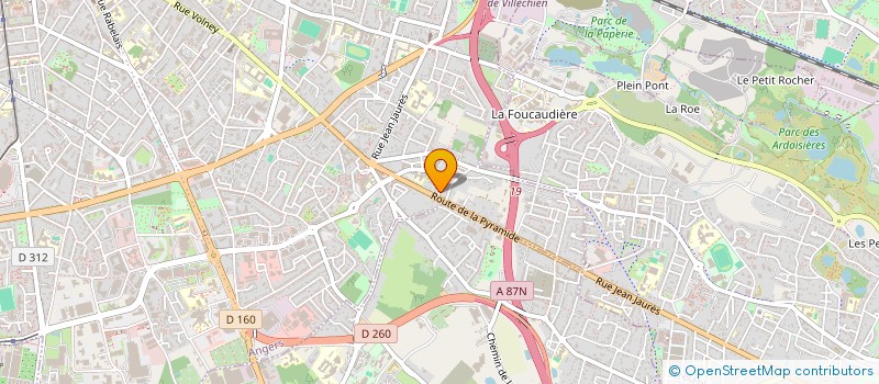 localisation de l'entreprise N22 PRODUCTIONS à ANGERS