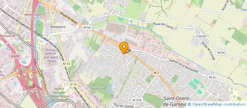 localisation de l'entreprise N2A FERMETURES  SAINT-ORENS-DE-GAMEVILLE