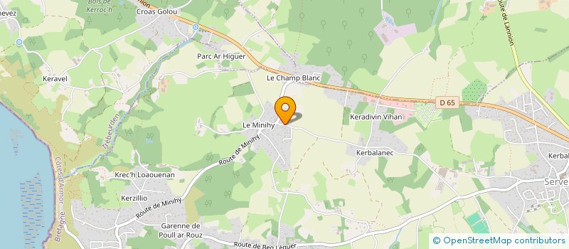 localisation de l'entreprise N2A INGENIERIE VRD  LANNION