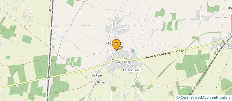 localisation de l'entreprise N2A INVEST à LA FAYE