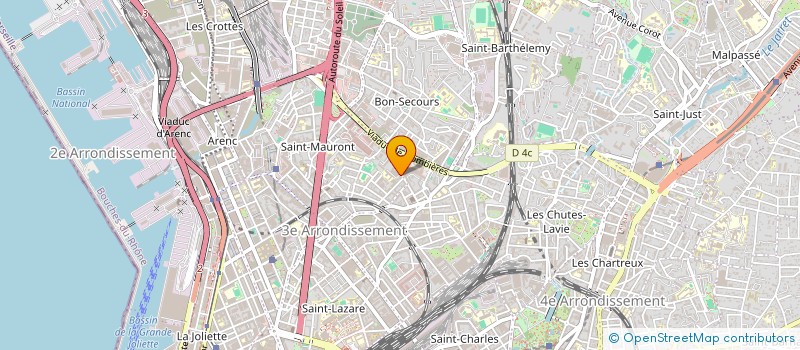 localisation de l'entreprise N2B PEINTURE  MARSEILLE