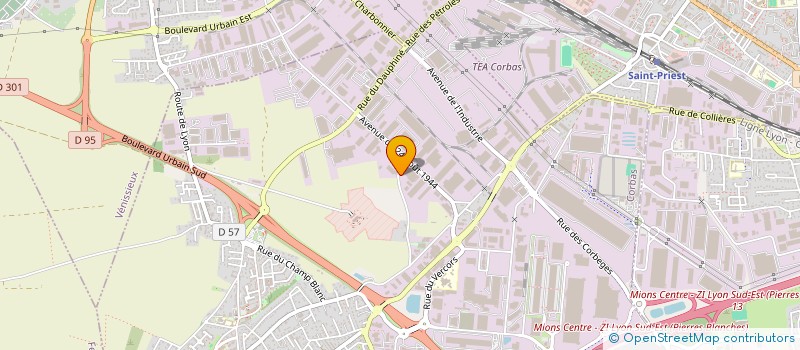 localisation de l'entreprise N2B RACING  CORBAS