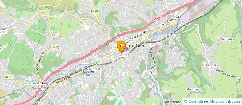 localisation de l'entreprise N2BATIMENT  RIVE-DE-GIER