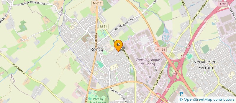 localisation de l'entreprise N2C à RONCQ