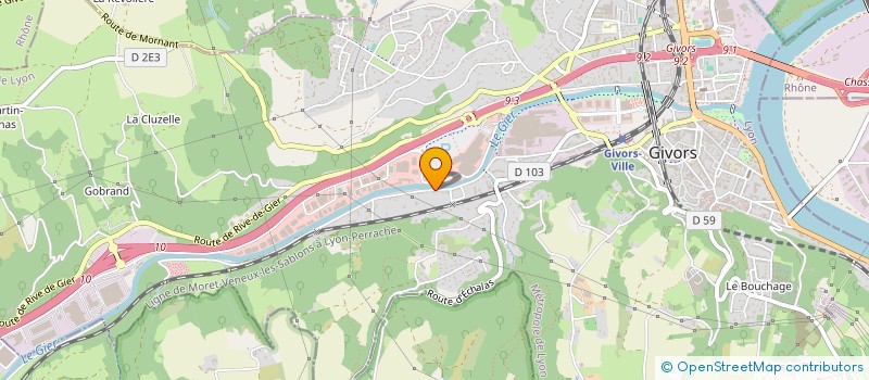 localisation de l'entreprise N2CG IMMOBILIER  GIVORS