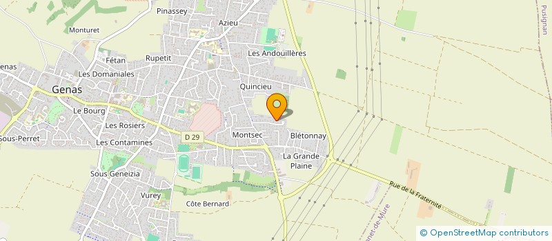 localisation de l'entreprise N2CMS  GENAS