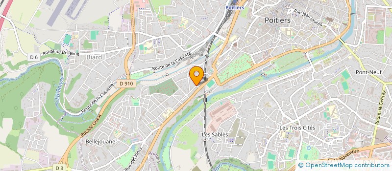 localisation de l'entreprise N2D IMPORT-EXPORT à POITIERS