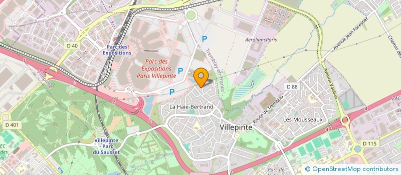 localisation de l'entreprise N2F à VILLEPINTE