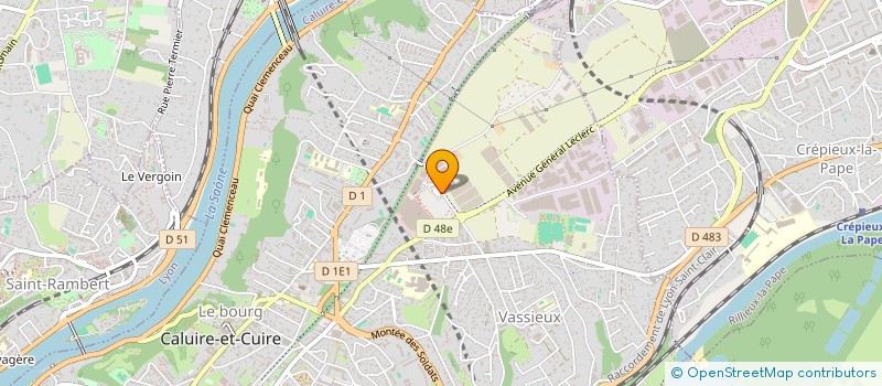 localisation de l'entreprise N2F GROUP  CALUIRE-ET-CUIRE