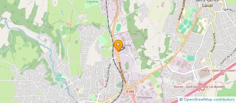 localisation de l'entreprise N2F GROUP RACING AUTO LAVAGE RIVE DE GIER  BRIGNAIS