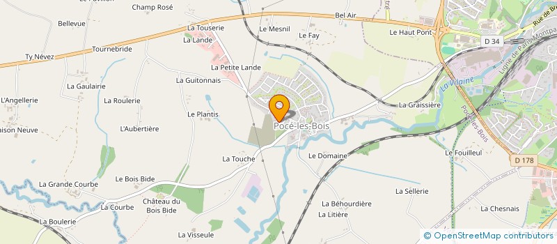 localisation de l'entreprise N2K INVEST  POCE-LES-BOIS