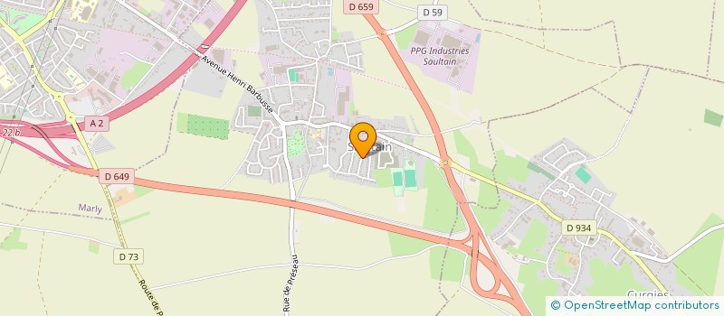 localisation de l'entreprise N2L  CURGIES