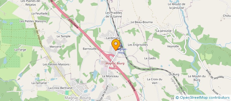 localisation de l'entreprise N2L à SAINT-HILAIRE-BONNEVAL