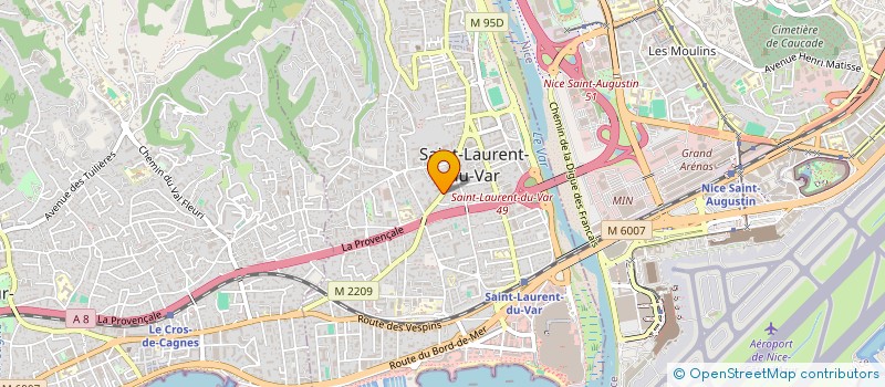 localisation de l'entreprise N2M à SAINT LAURENT DU VAR