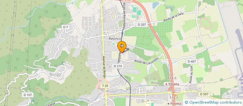 localisation de l'entreprise N2M à BORGO