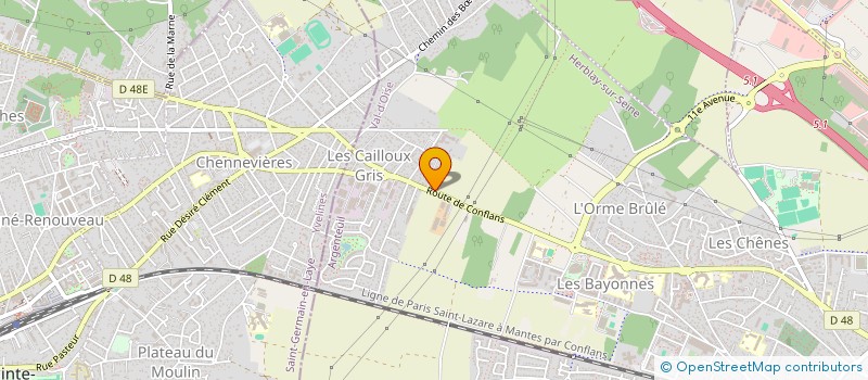 localisation de l'entreprise N2M-AUTO  HERBLAY-SUR-SEINE