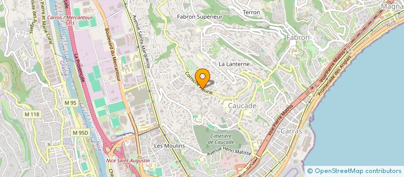 localisation de l'entreprise N2MS à NICE