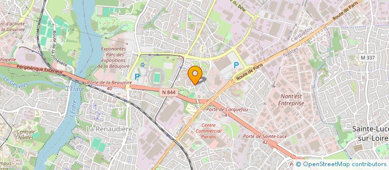 localisation de l'entreprise N2R à NANTES
