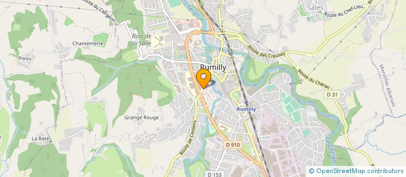 localisation de l'entreprise N2S à RUMILLY
