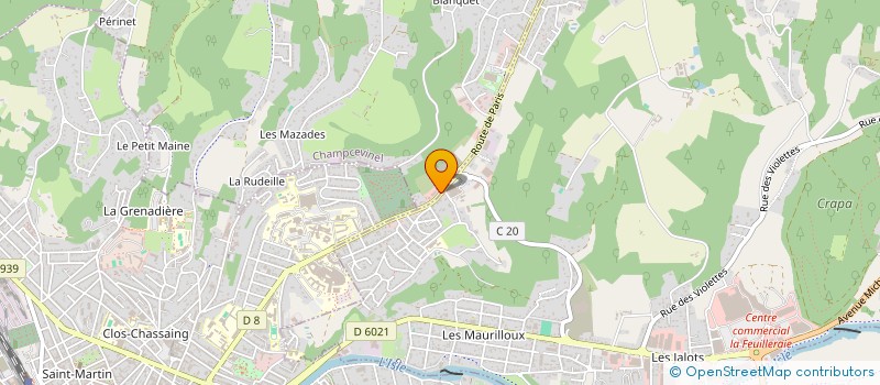 localisation de l'entreprise N3M AUTOMOBILES  CHAMPCEVINEL