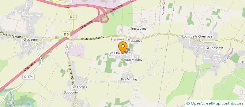 localisation de l'entreprise N3XIA CONSEIL  FRESSINES