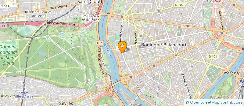 localisation de l'entreprise N40 à BOULOGNE-BILLANCOURT