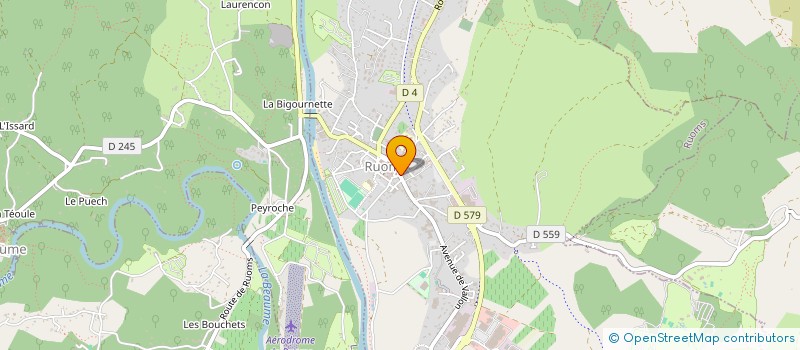 localisation de l'entreprise N67  RUOMS