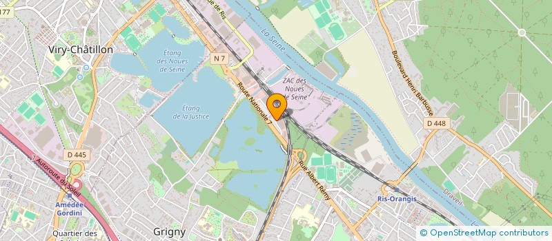 localisation de l'entreprise N7  GRIGNY