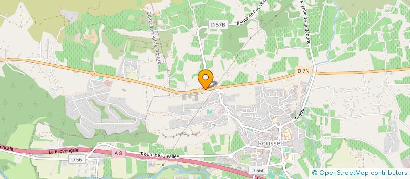 localisation de l'entreprise N7 MECANIQUE CARROSSERIE  CHATEAUNEUF-LE-ROUGE