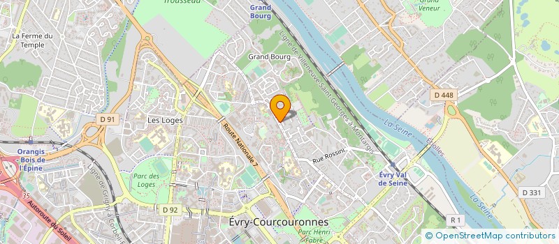 localisation de l'entreprise N7 MULTISERVICES  EVRY-COURCOURONNES