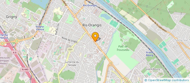 localisation de l'entreprise N7 PIECES AUTO  RIS-ORANGIS