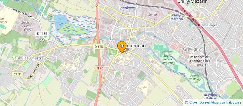localisation de l'entreprise N7 PIZZA à LONGJUMEAU