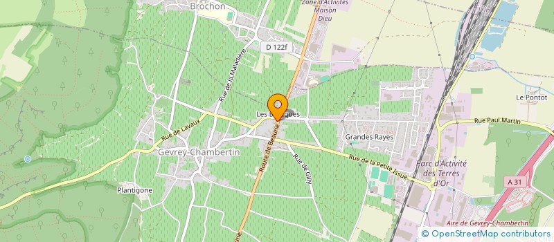 localisation de l'entreprise N74 TRANS  L'ETANG-VERGY