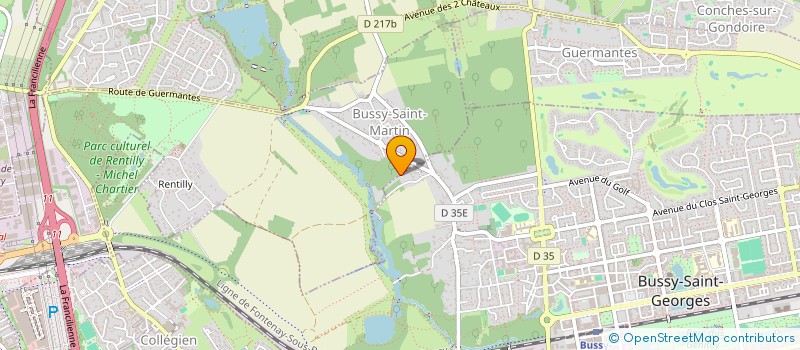 localisation de l'entreprise N777PS  BUSSY-SAINT-GEORGES