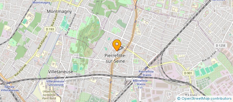 localisation de l'entreprise NA CARROSSERIE  PIERREFITTE SUR SEINE