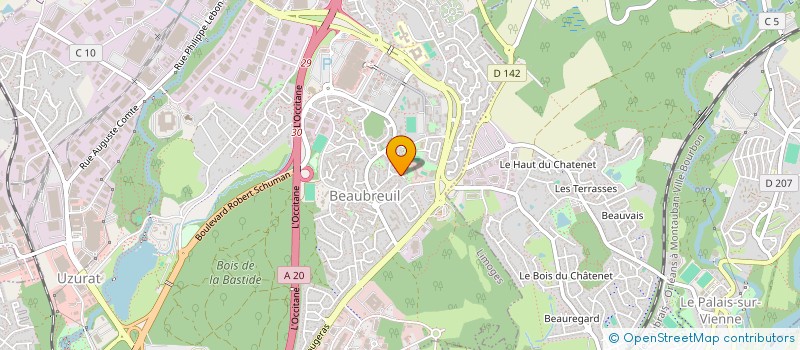localisation de l'entreprise NA COLIS à LIMOGES