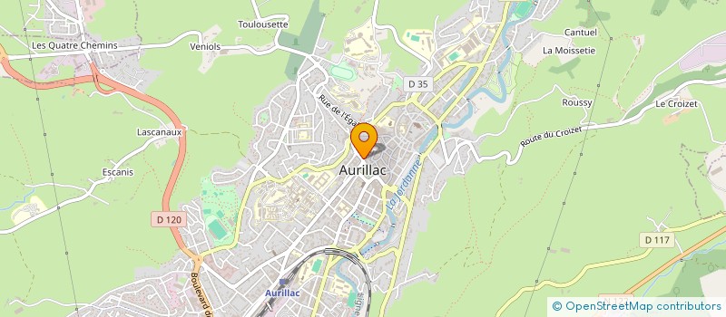 localisation de l'entreprise NA&LINE à AURILLAC