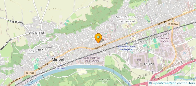 localisation de l'entreprise NA TAXI à MIRIBEL