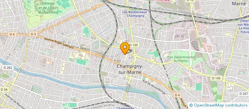 localisation de l'entreprise NA2D à CHAMPIGNY-SUR-MARNE