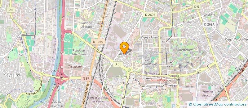 localisation de l'entreprise NA2T  GRENOBLE