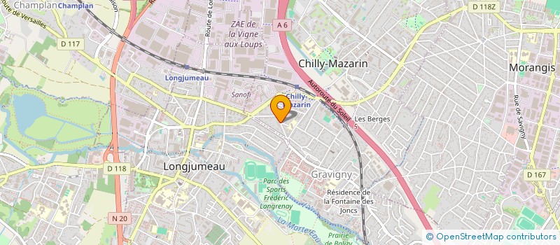 localisation de l'entreprise NA3C IMMO à CHILLY-MAZARIN