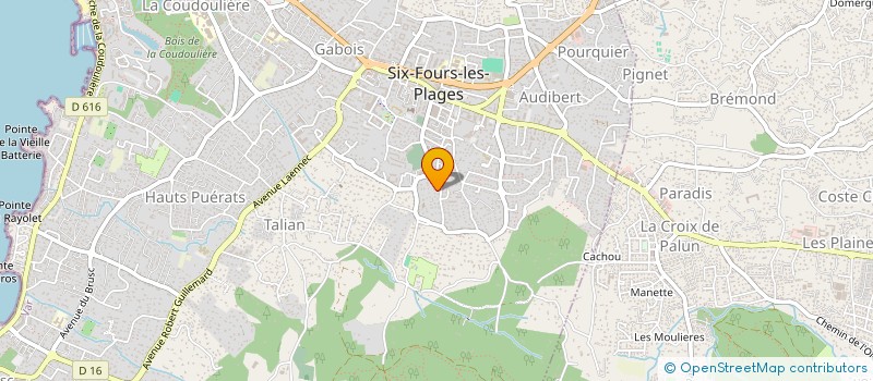 localisation de l'entreprise NAAC II à SIX-FOURS-LES-PLAGES