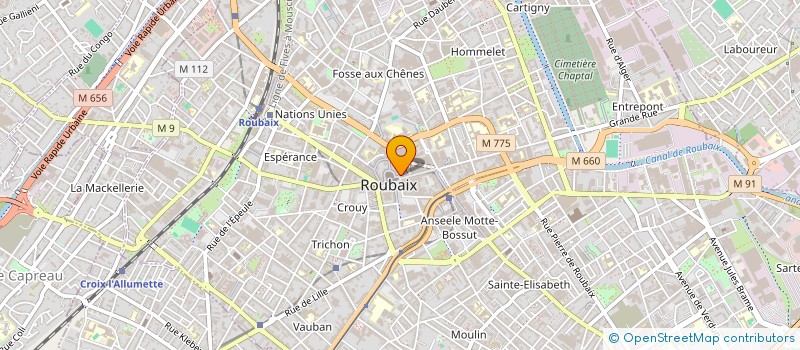 localisation de l'entreprise NAAH  ROUBAIX